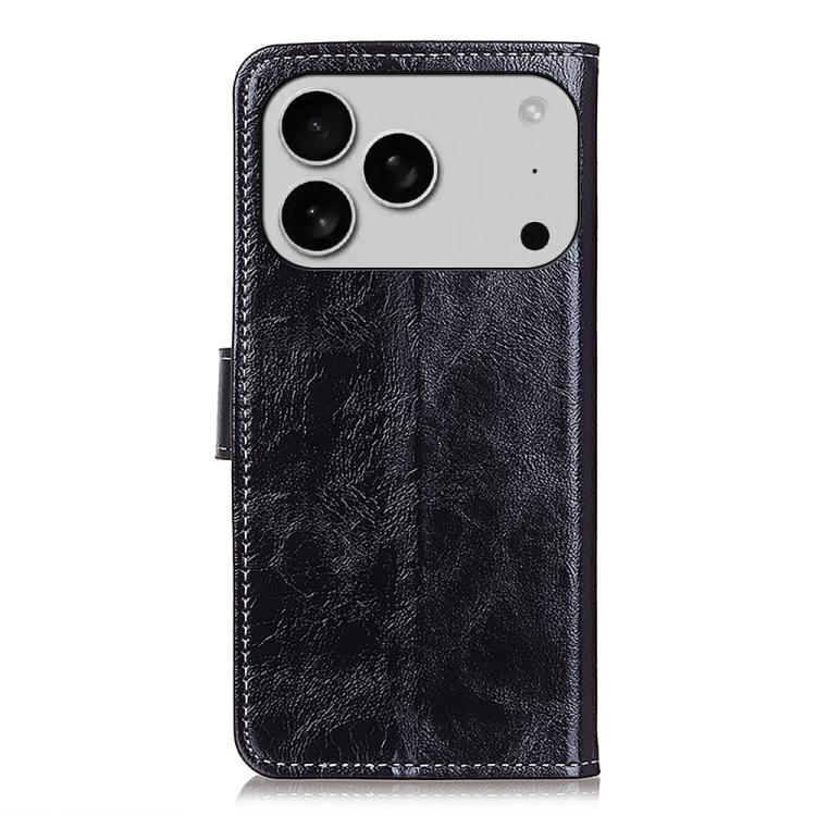 Retro Crazy Horse Texture Horizontal Flip Leather Phone Case, For iPhone 16 Pro Max, For iPhone 16 Pro, For iPhone 16 Plus, For iPhone 16