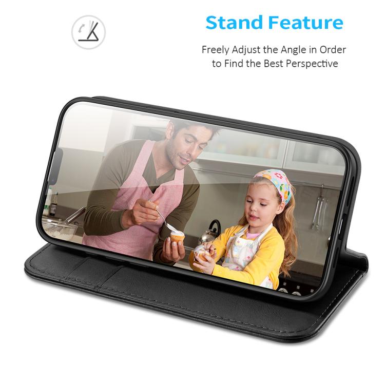 DUX DUCIS Hivo Series Cowhide + PU + TPU Flip Phone Case, For iPhone 17e / 16e, For iPhone 17 Pro Max, For iPhone 17 Pro, For iPhone 17, For iPhone Air