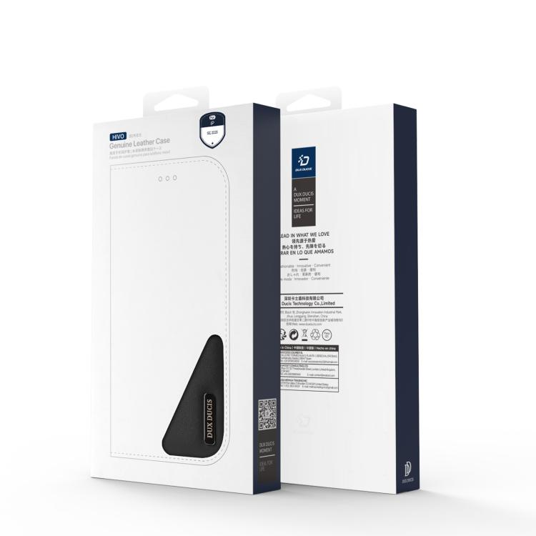 DUX DUCIS Hivo Series Cowhide + PU + TPU Flip Phone Case, For iPhone 17e / 16e, For iPhone 17 Pro Max, For iPhone 17 Pro, For iPhone 17, For iPhone Air