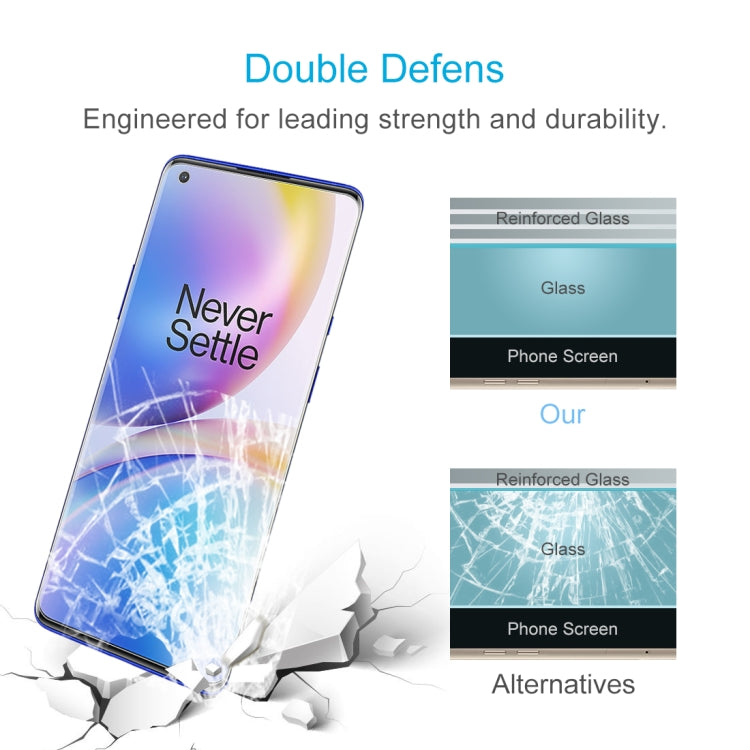 Half-screen Transparent Tempered Glass Film, For OnePlus 8 Pro (1 PC)