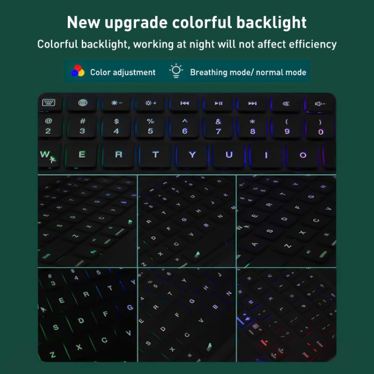 Integrated Bluetooth Keyboard Leather Case with Backlight & Touchpad, For iPad Pro 12.9 2022 / 2021 / 2020, For iPad Pro 11 2022 / 2021 / 2020, For iPad 10th Gen 10.9 2022, For iPad 10.2 2021 / 2020 / 2019, For iPad Air 2022 / 2020���������������������...