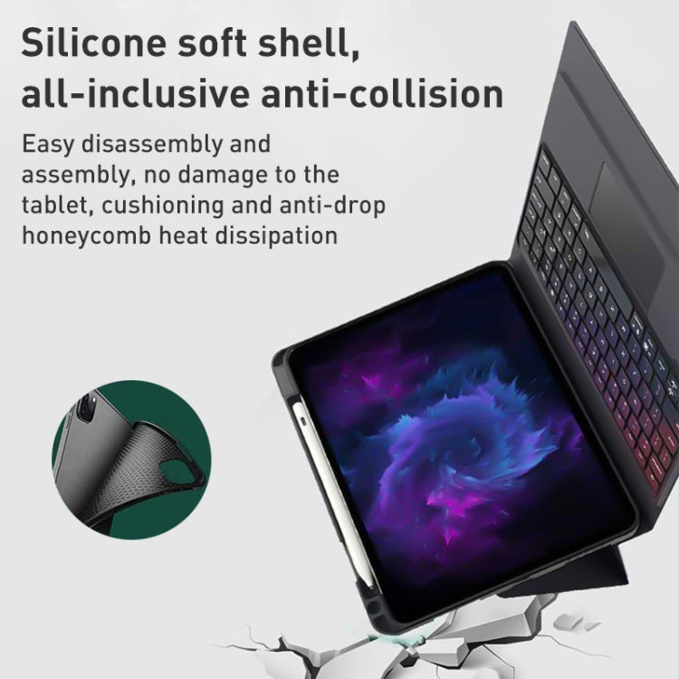 Integrated Bluetooth Keyboard Leather Case with Backlight & Touchpad, For iPad Pro 12.9 2022 / 2021 / 2020, For iPad Pro 11 2022 / 2021 / 2020, For iPad 10th Gen 10.9 2022, For iPad 10.2 2021 / 2020 / 2019, For iPad Air 2022 / 2020���������������������...