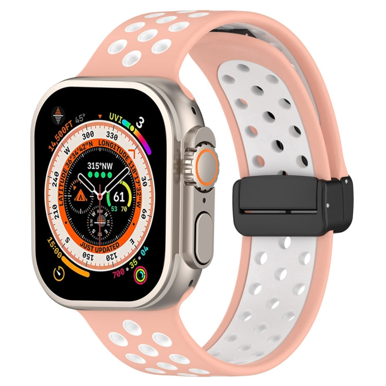 Magnetic Buckle Silicone Watch Band, For Apple Watch Ultra 49mm
