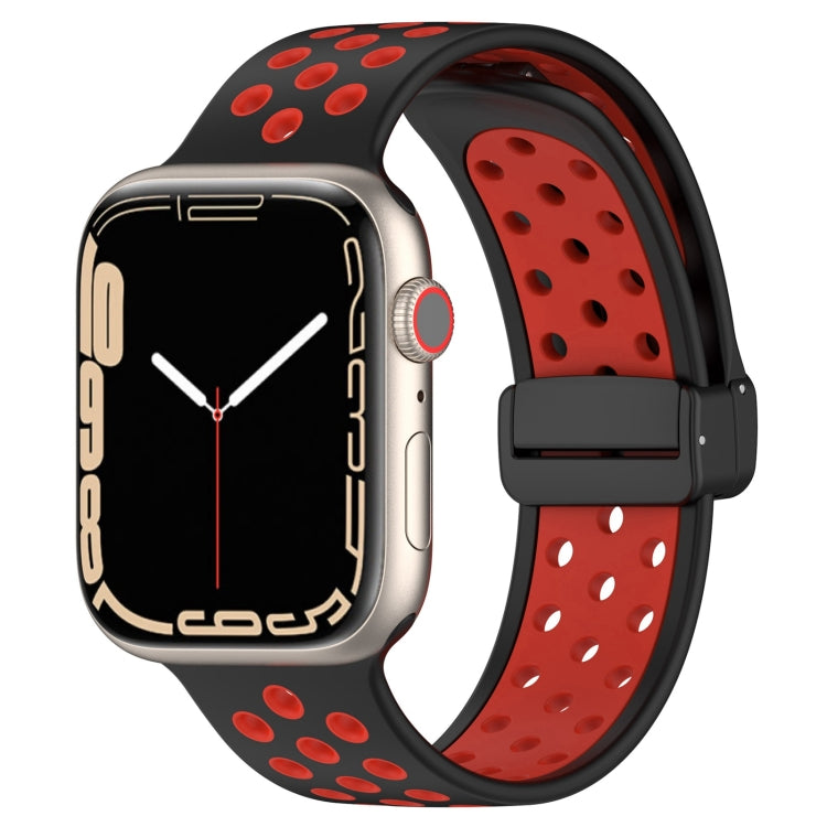 Magnetic Buckle Silicone Watch Band, For Apple Watch 8 45mm