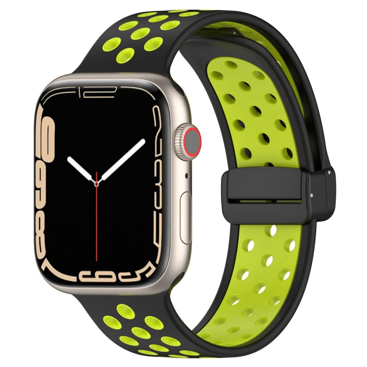 Magnetic Buckle Silicone Watch Band, For Apple Watch 8 45mm
