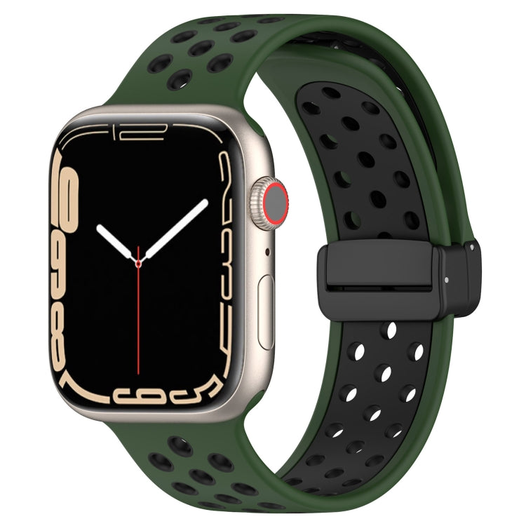Magnetic Buckle Silicone Watch Band, For Apple Watch SE 2022 40mm