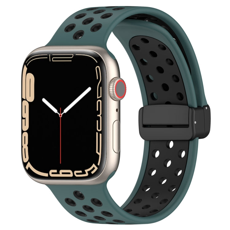 Magnetic Buckle Silicone Watch Band, For Apple Watch SE 2022 44mm