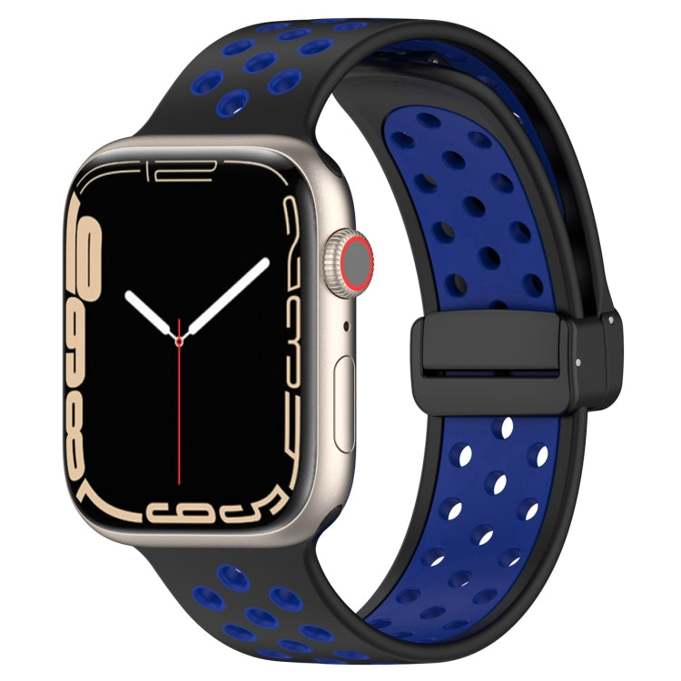 Magnetic Buckle Silicone Watch Band, For Apple Watch 7 45mm