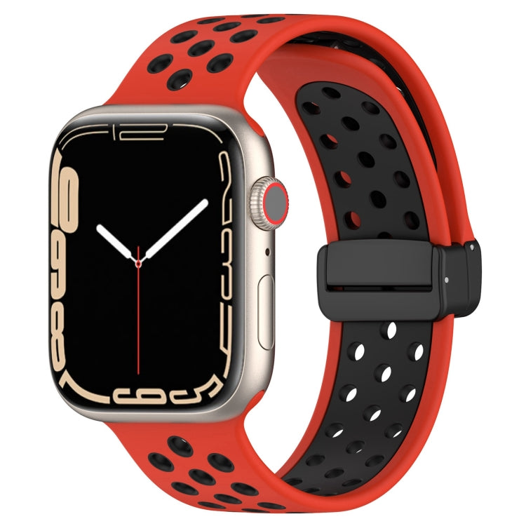 Magnetic Buckle Silicone Watch Band, For Apple Watch 6 40mm