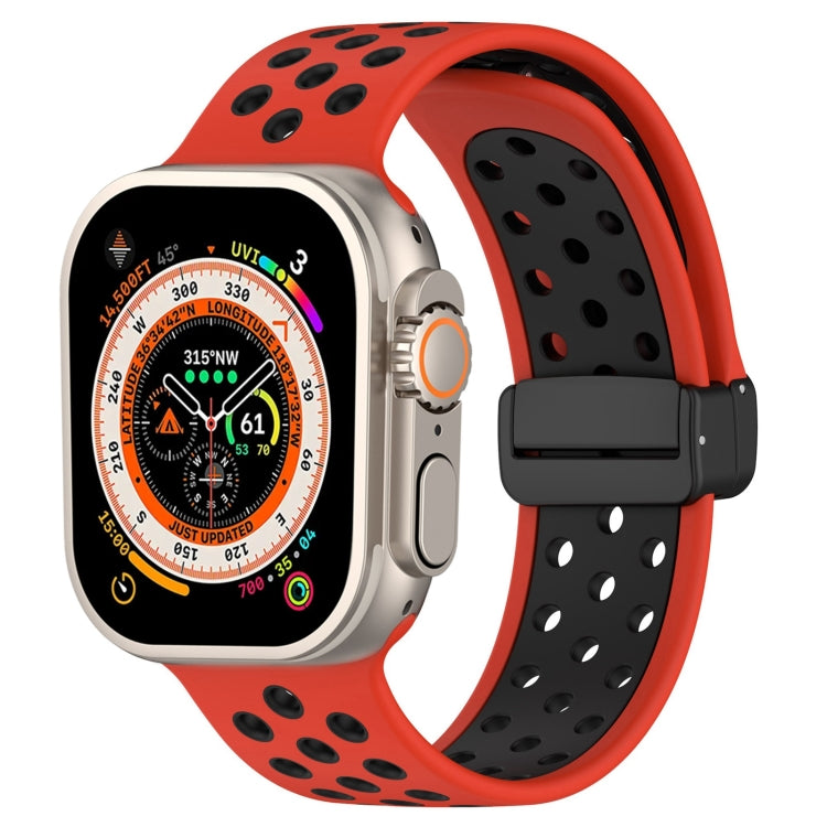 Magnetic Buckle Silicone Watch Band, For Apple Watch SE 2023 44mm