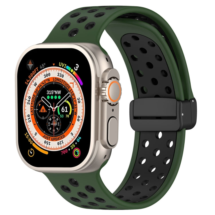 Magnetic Buckle Silicone Watch Band, For Apple Watch SE 2023 44mm