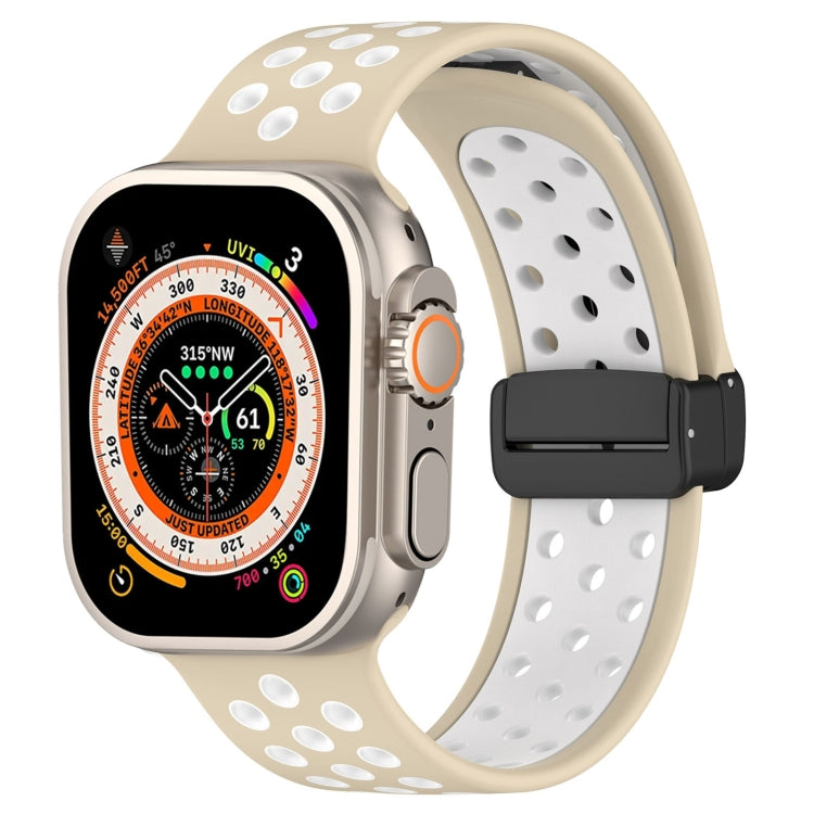 Magnetic Buckle Silicone Watch Band, For Apple Watch SE 2023 40mm