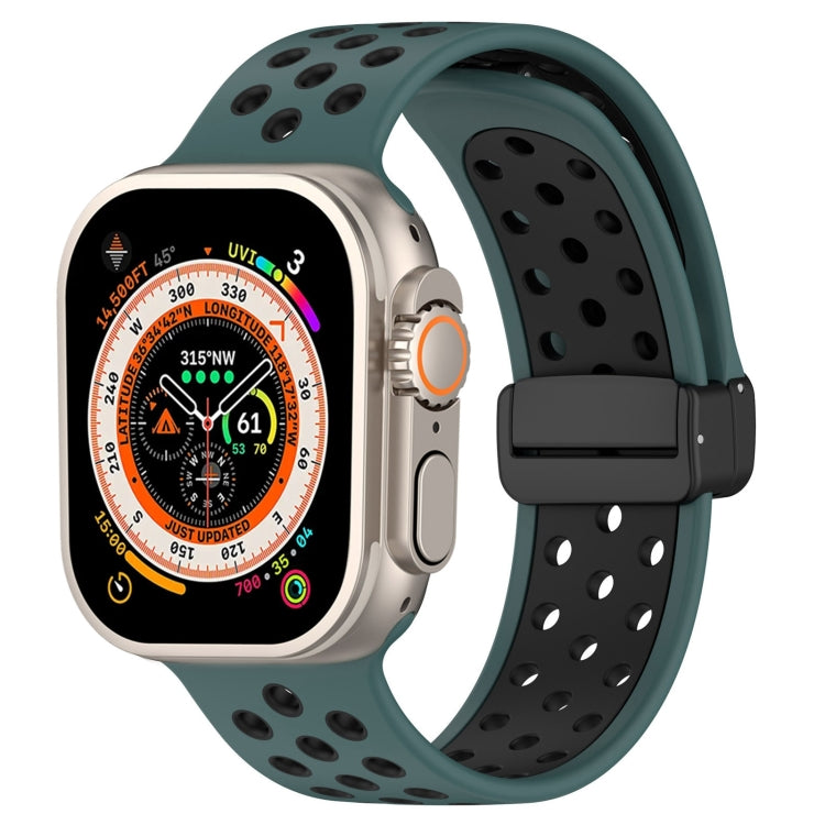 Magnetic Buckle Silicone Watch Band, For Apple Watch Ultra 2 49mm