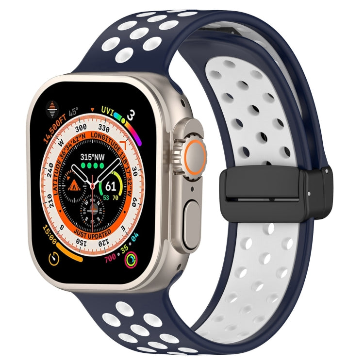 Magnetic Buckle Silicone Watch Band, For Apple Watch Series 9 45mm