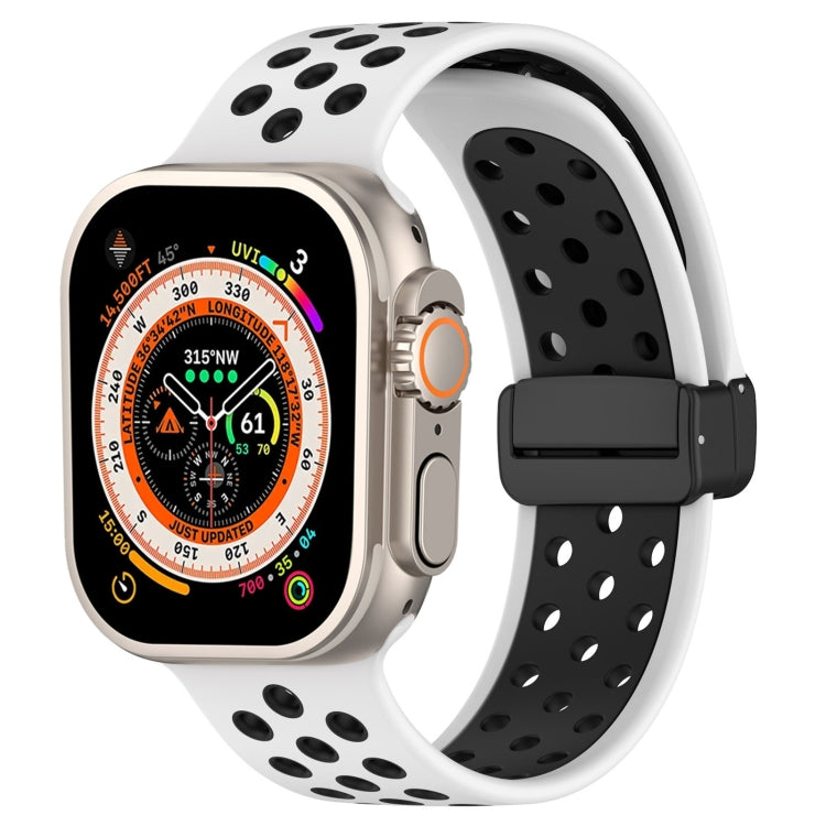 Magnetic Buckle Silicone Watch Band, For Apple Watch Series 9 41mm
