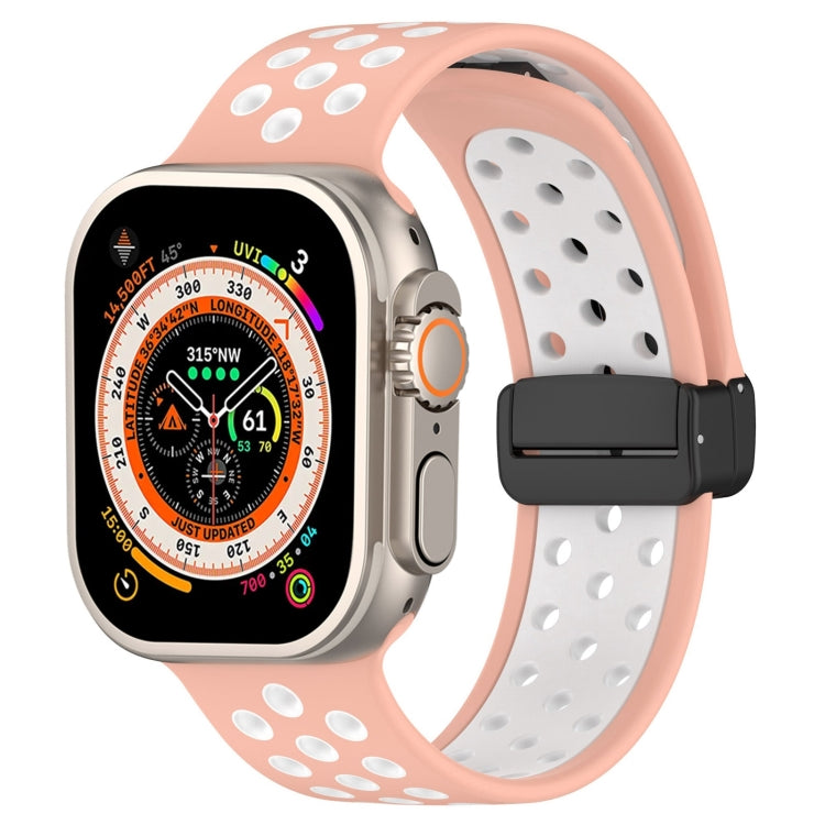 Magnetic Buckle Silicone Watch Band, For Apple Watch Series 9 41mm