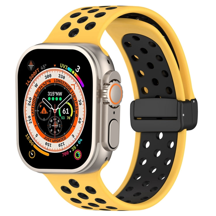 Magnetic Buckle Silicone Watch Band, For Apple Watch Series 9 41mm