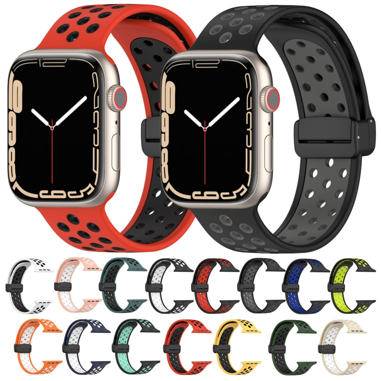 Magnetic Buckle Silicone Watch Band, For Apple Watch SE 2023 44mm
