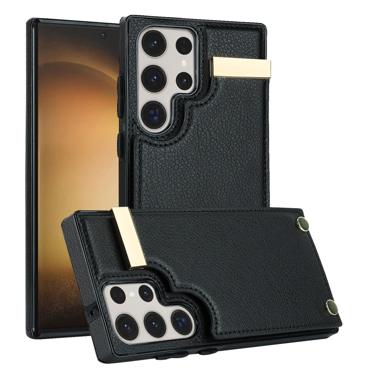 Metal Buckle Card Slots Phone Case, For Samsung Galaxy S23 Ultra 5G, For Samsung Galaxy S22 Ultra 5G, For Samsung Galaxy Note20 Ultra