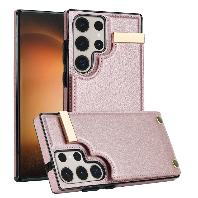 Metal Buckle Card Slots Phone Case, For Samsung Galaxy S23 Ultra 5G, For Samsung Galaxy S22 Ultra 5G, For Samsung Galaxy Note20 Ultra