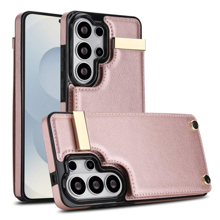 Metal Buckle Card Slots Phone Case, For Samsung Galaxy S26+ 5G, For Samsung Galaxy S26 Ultra 5G, For Samsung Galaxy S26 5G, For Samsung Galaxy S23 Ultra 5G