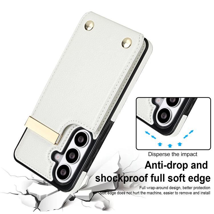 Metal Buckle Card Slots Phone Case, For Samsung Galaxy S26+ 5G, For Samsung Galaxy S26 Ultra 5G, For Samsung Galaxy S26 5G, For Samsung Galaxy S23 Ultra 5G