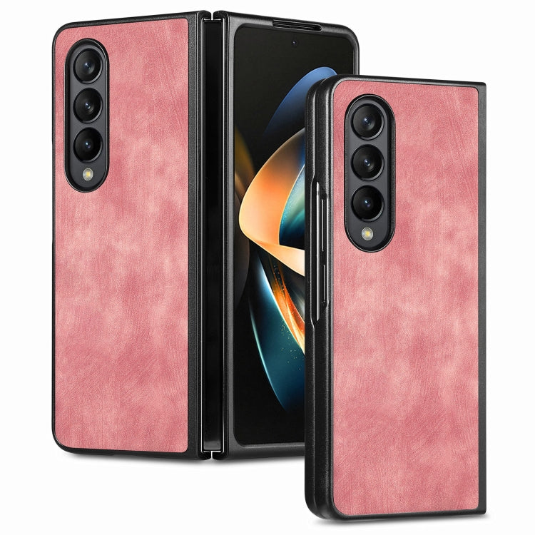 Skin-feel Solid Color PU Back Cover Phone Case, For Samsung Galaxy Z Fold5, For Samsung Galaxy Z Fold4