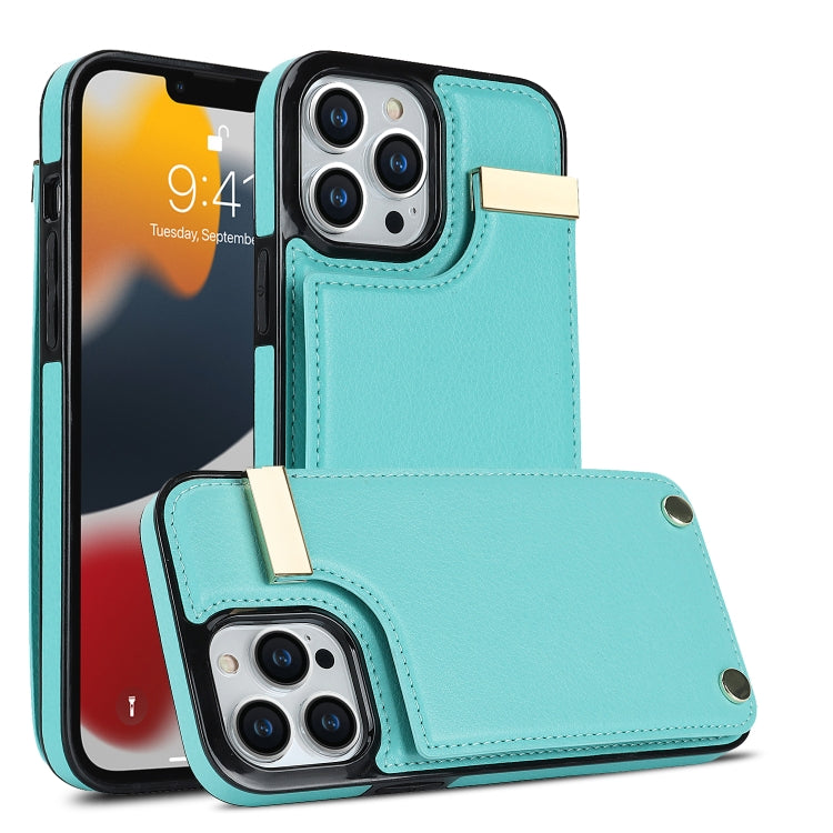 Metal Buckle Card Slots Phone Case, For iPhone 13 Pro, For iPhone 12 / 12 Pro, For iPhone 12 Pro Max, For iPhone 11 Pro Max