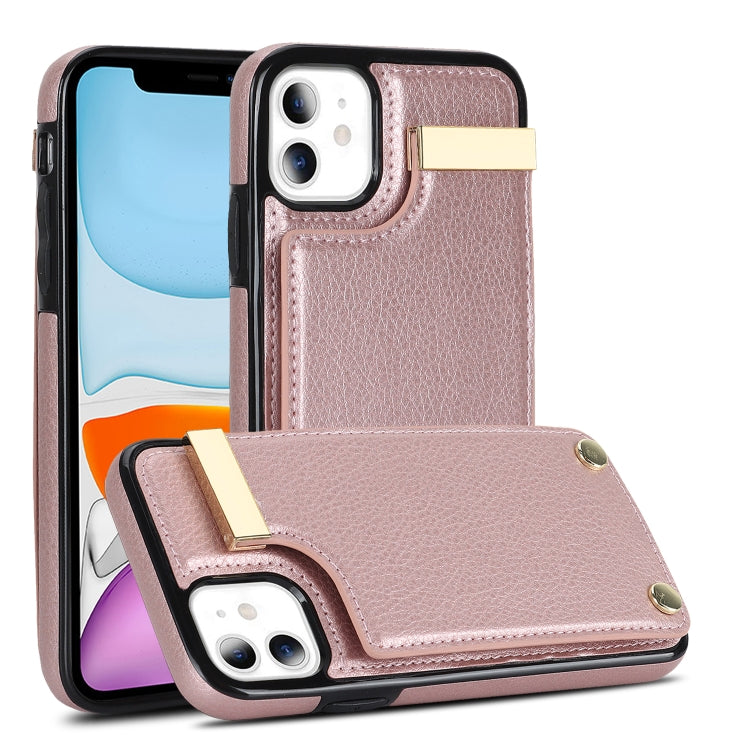 Metal Buckle Card Slots Phone Case, For iPhone 11, For iPhone 11 Pro, For iPhone XS Max, For iPhone 8 Plus / 7 Plus