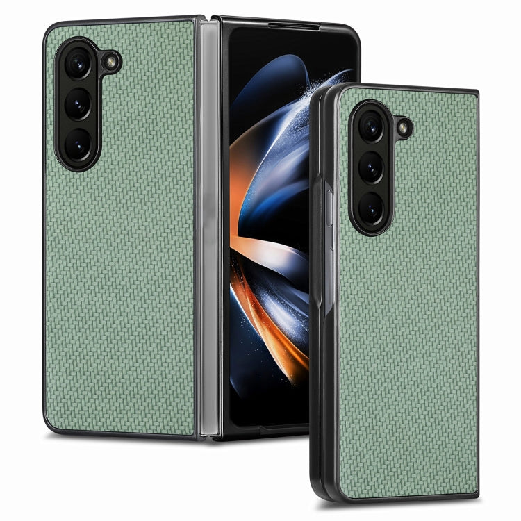 Carbon Fiber Texture Back Cover Phone Case, For Samsung Galaxy Z Fold5