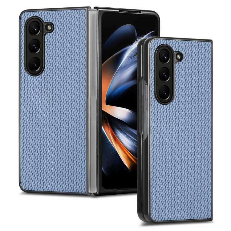 Carbon Fiber Texture Back Cover Phone Case, For Samsung Galaxy Z Fold5