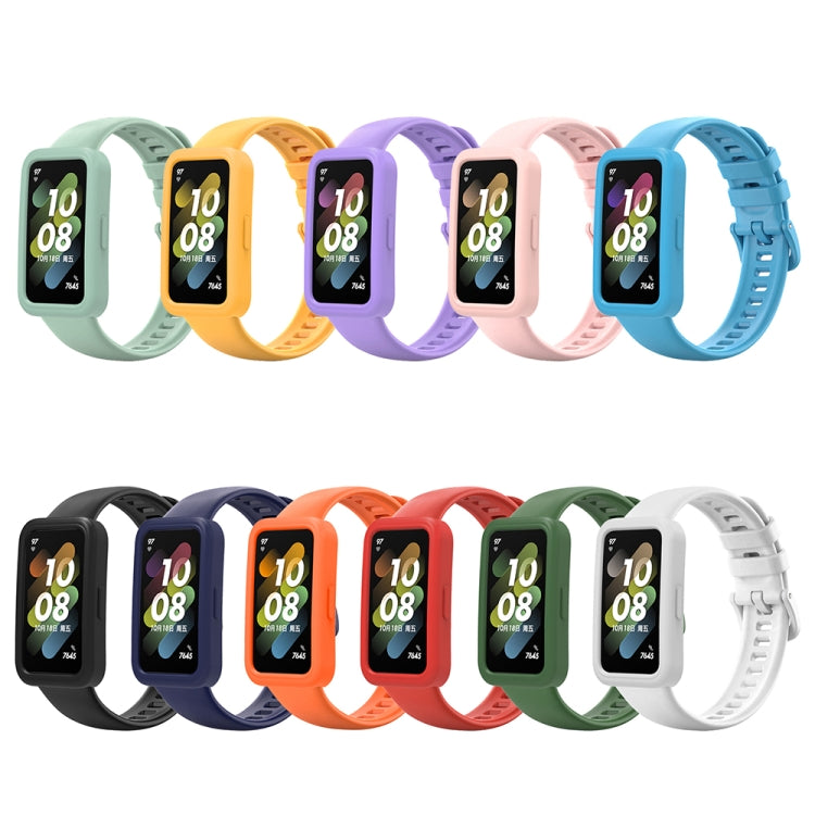 Silicone Protective Case + Silicone Watch Band Kit, For Huawei Band 8