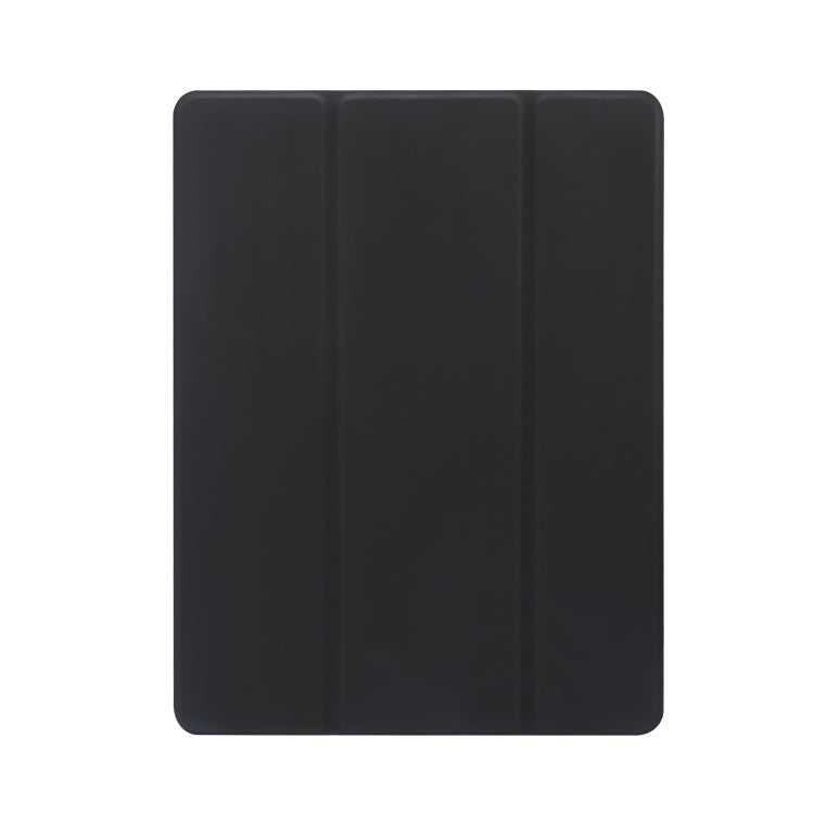 Étui à rabat horizontal en cuir TPU et PU transparent, 3 volets, avec support, emplacement pour stylo et fonction veille/réveil, pour iPad 9.7 (2018)/(2017)/Air 2/Air