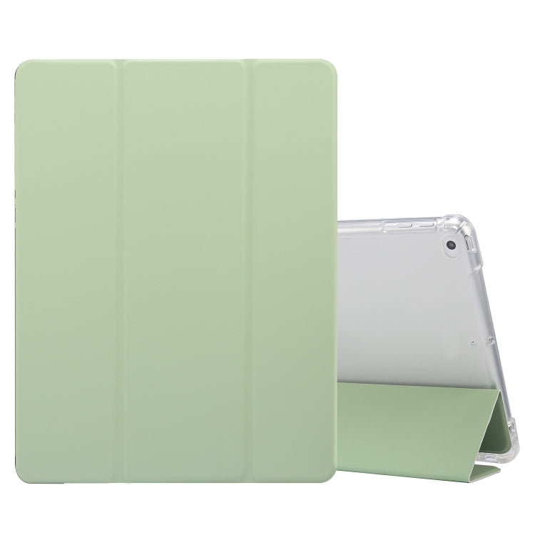 Étui à rabat horizontal en cuir TPU et PU transparent, 3 volets, avec support, emplacement pour stylo et fonction veille/réveil, pour iPad 9.7 (2018)/(2017)/Air 2/Air