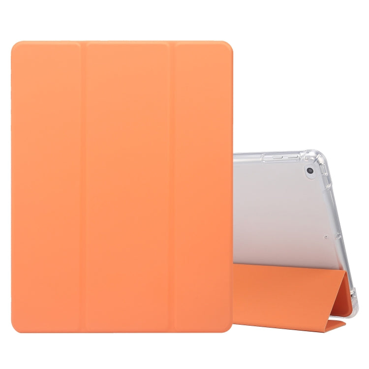 Étui à rabat horizontal en cuir TPU et PU transparent, 3 volets, avec support, emplacement pour stylo et fonction veille/réveil, pour iPad 9.7 (2018)/(2017)/Air 2/Air