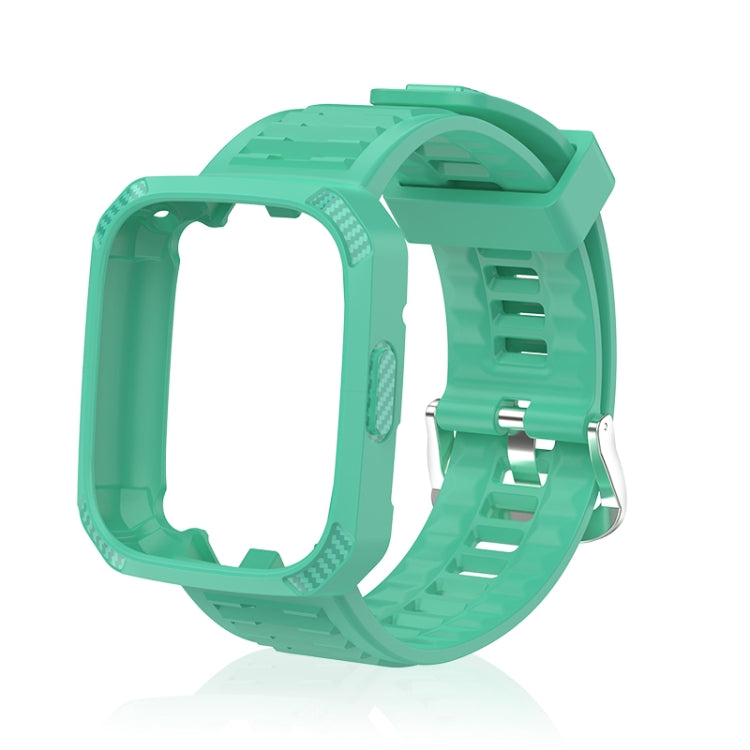 Carbon Fiber Texture Integrated Silicone Watch Band, For Redmi Watch 3