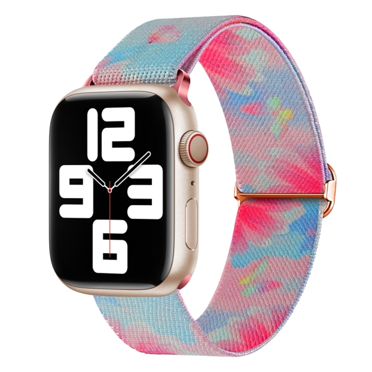Painted Pattern Nylon Replacement Watch Band, For Apple Watch 8 41mm, For Apple Watch 8 45mm, For Apple Watch Ultra 2 49mm
