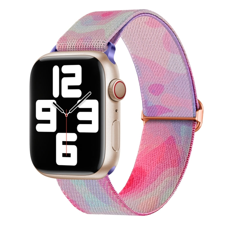 Painted Pattern Nylon Replacement Watch Band, For Apple Watch 8 41mm, For Apple Watch 8 45mm, For Apple Watch Ultra 2 49mm