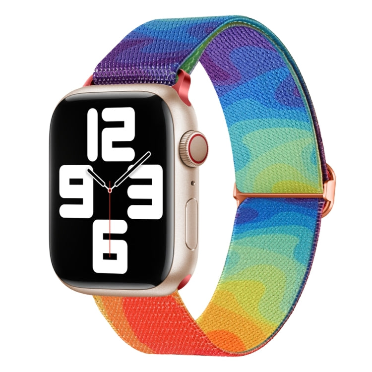 Painted Pattern Nylon Replacement Watch Band, For Apple Watch 8 41mm, For Apple Watch 8 45mm, For Apple Watch Ultra 2 49mm
