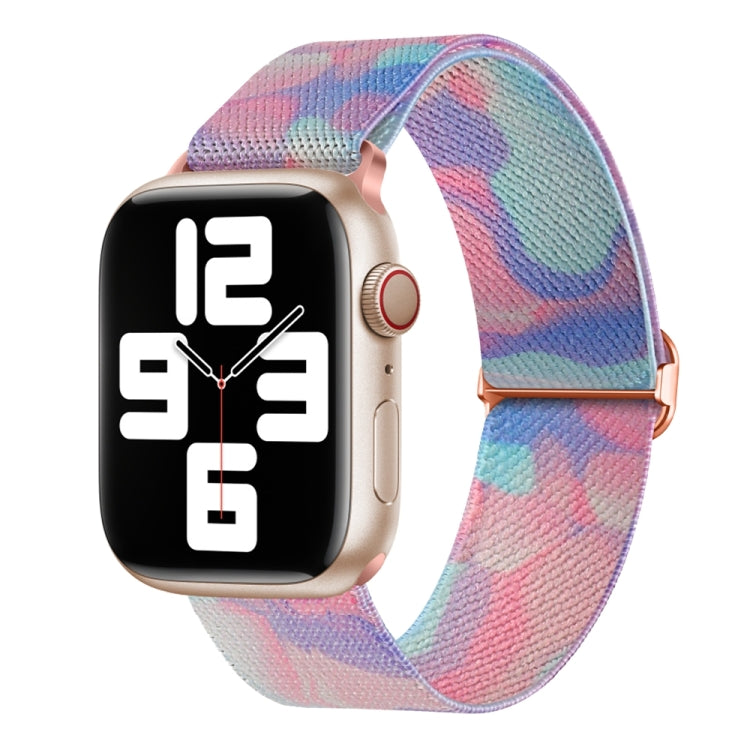 Painted Pattern Nylon Replacement Watch Band, For Apple Watch 8 41mm, For Apple Watch 8 45mm, For Apple Watch Ultra 2 49mm