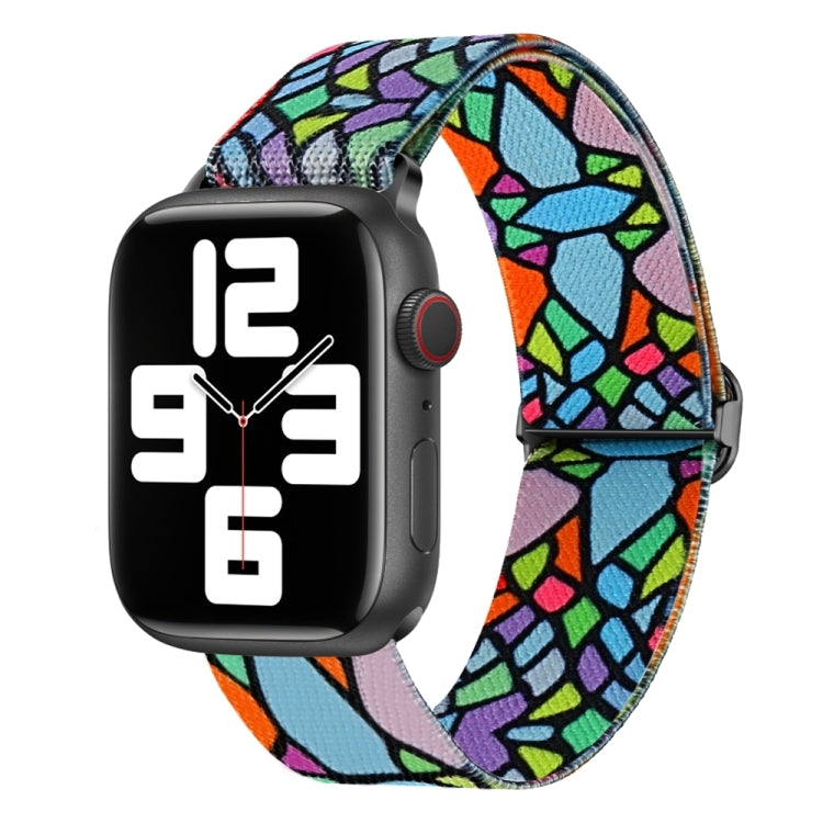 Painted Pattern Nylon Replacement Watch Band, For Apple Watch SE 2023 44mm, For Apple Watch Ultra 49mm, For Apple Watch 8 41mm