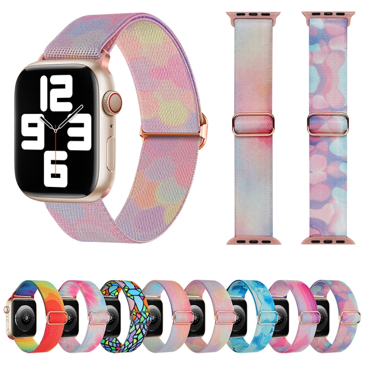 Painted Pattern Nylon Replacement Watch Band, For Apple Watch SE 2023 44mm, For Apple Watch Ultra 49mm, For Apple Watch SE 2023 40mm