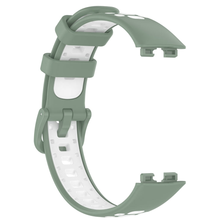 Two Color Silicone Watch Band, For Huawei Band 10 / 9 / 8
