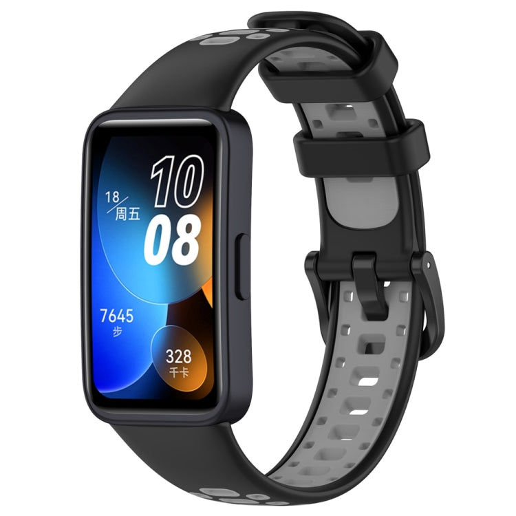 Bracelet de montre en silicone bicolore pour Huawei Band 10/9/8