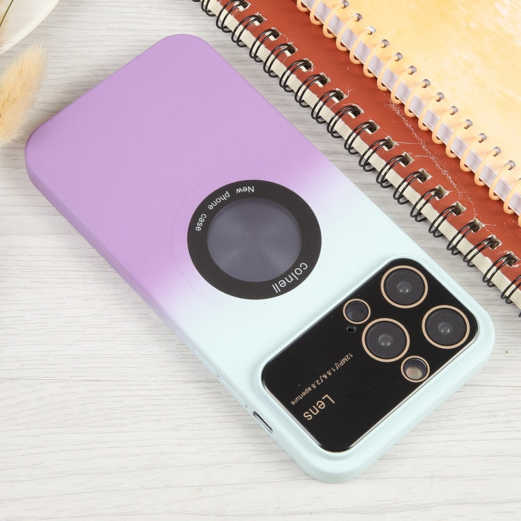 Gradient Silicone Shockproof Magsafe Phone Case with Lens Film, Series 4