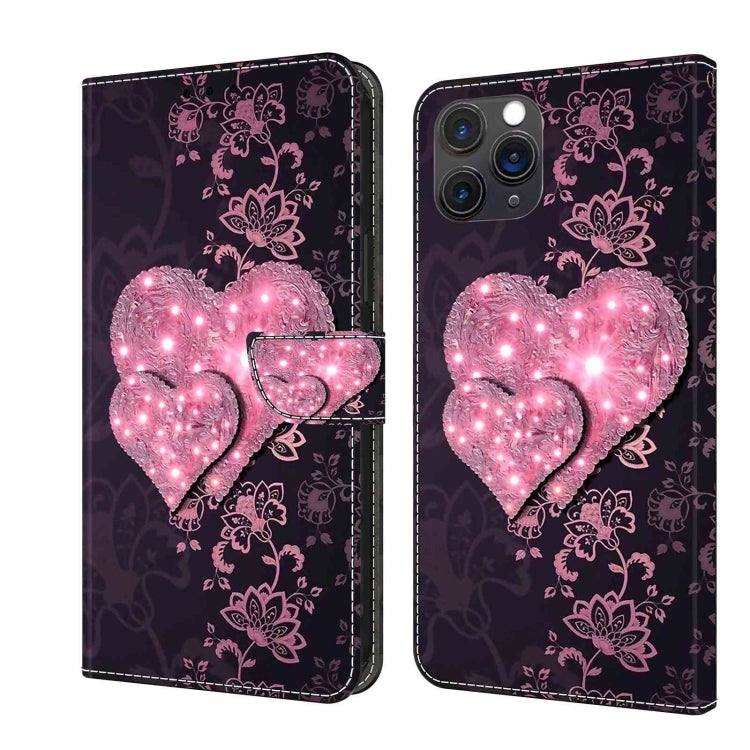 Crystal 3D Shockproof Protective Leather Phone Case, For iPhone 11 Pro Max