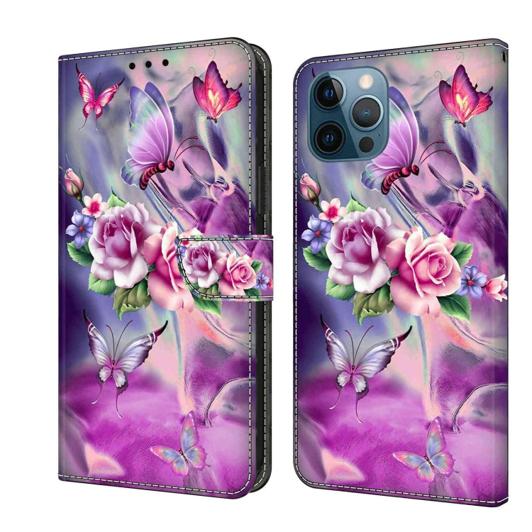 Crystal 3D Shockproof Protective Leather Phone Case, For iPhone 12 Pro Max / 13 Pro Max