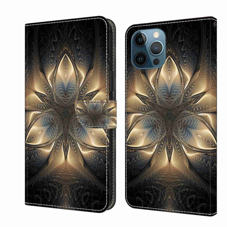 Crystal 3D Shockproof Protective Leather Phone Case, For iPhone 12 Pro Max / 13 Pro Max
