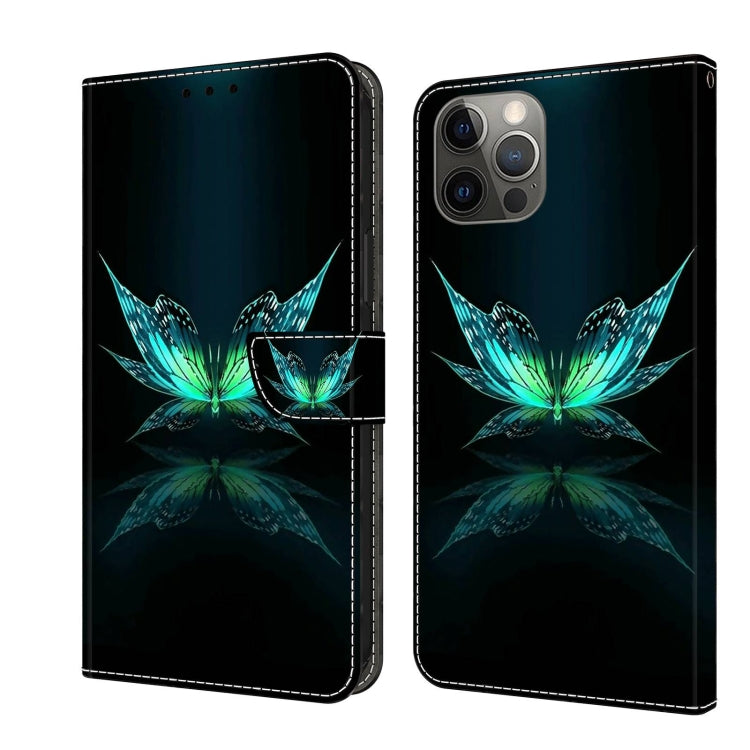 Crystal 3D Shockproof Protective Leather Phone Case, For iPhone 12 / 12 Pro