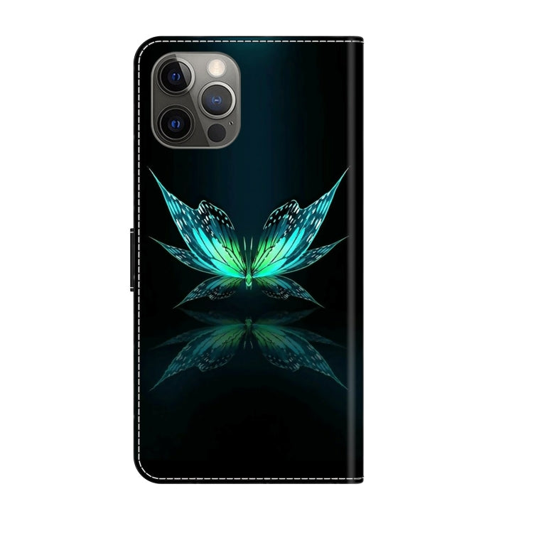 Crystal 3D Shockproof Protective Leather Phone Case, For iPhone 12 / 12 Pro